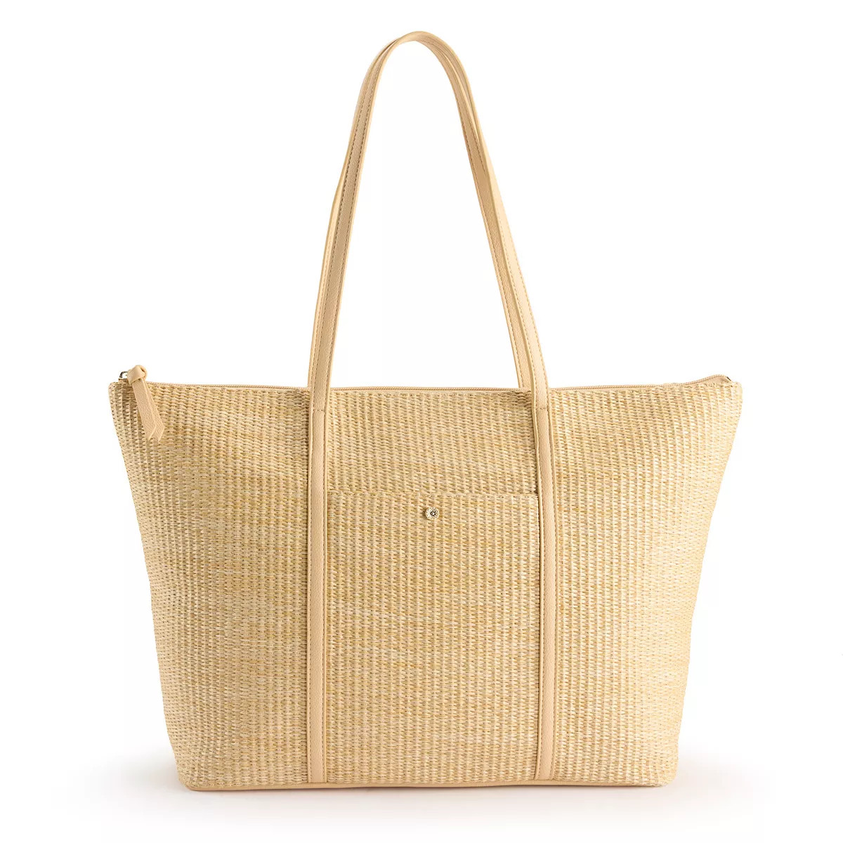 LC Lauren Conrad Amy Straw Tote Bag | Kohl's