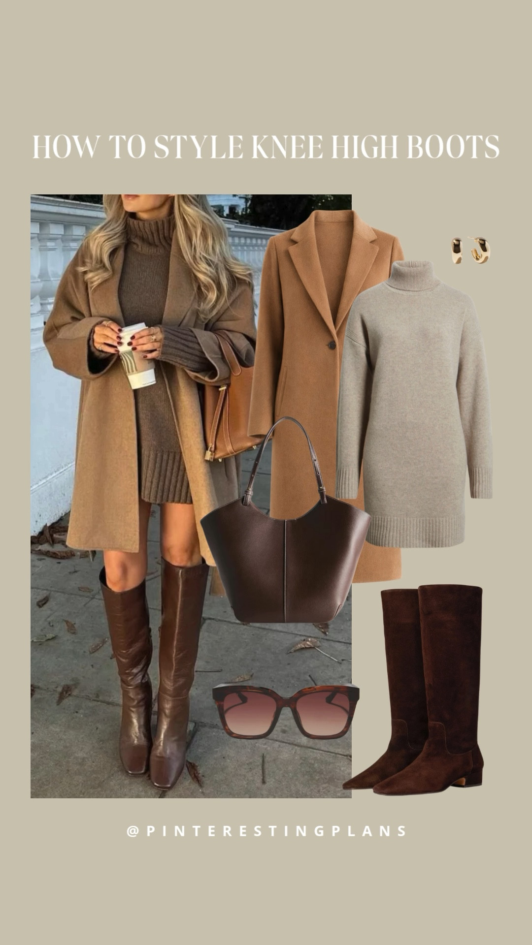 Chocolate brown suede knee high boots winter outfit idea

#LTKSeasonal #LTKSaleAlert #LTKootd