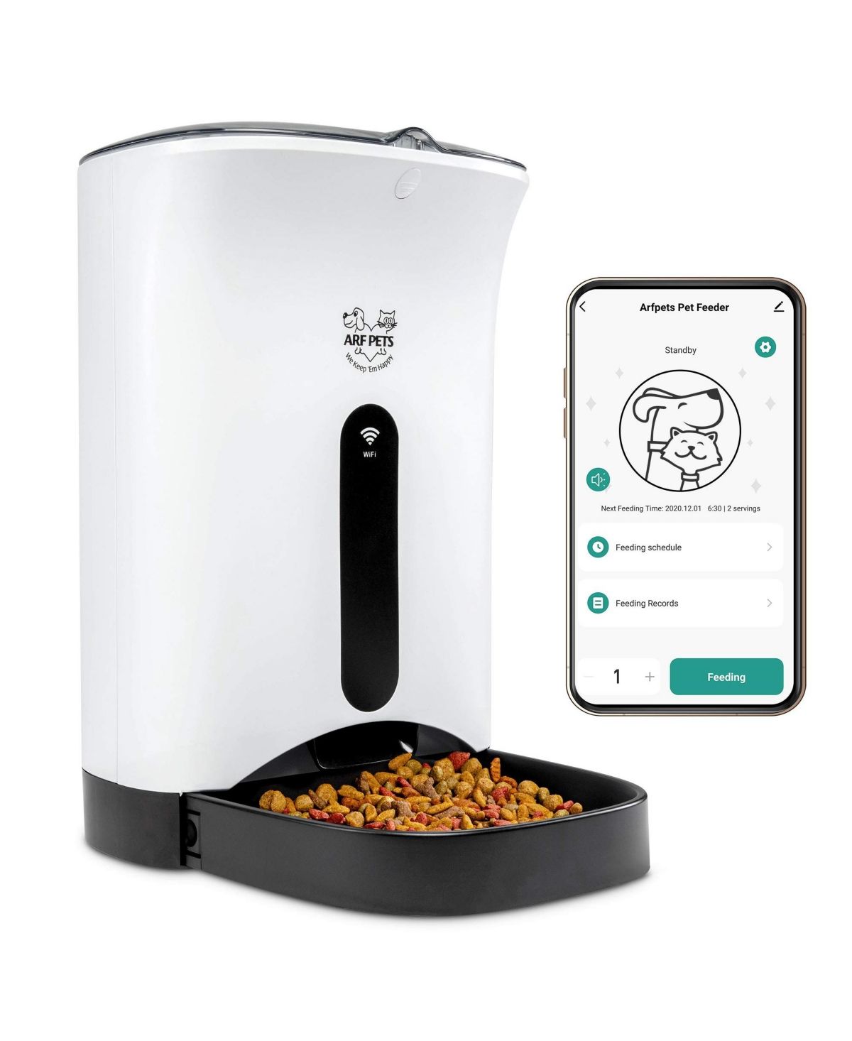 Arf Pets Wi-fi Automatic Pet Feeder with Programmable Food Dispenser | Macys (US)