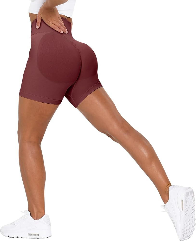 Unthewe Workout Butt Lifting Shorts for Women High Waisted Seamless Gym Yoga Booty Shorts | Amazon (US)