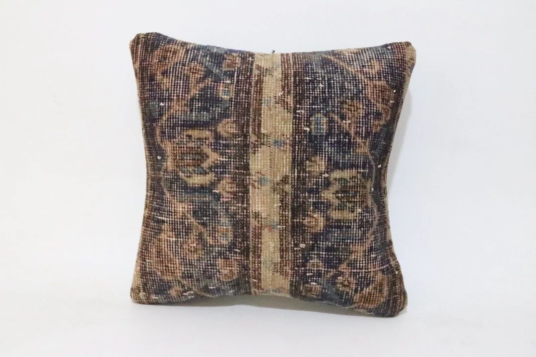 16'' x16'' inches Decorative Kilim Pillow, Vintage Kilim Pillow, Sofa Throw Pillow,Bohemian Kilim... | Etsy (US)