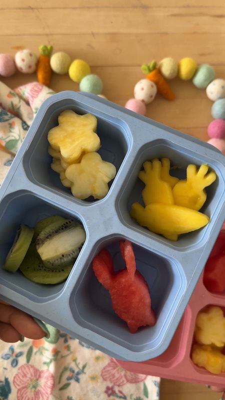 Easter fruit cut outs. Making the kids healthy snacks for after school has never been easier. I love these lunchable containers. They work for so much! 

#LTKSeasonal #LTKkids #LTKhome