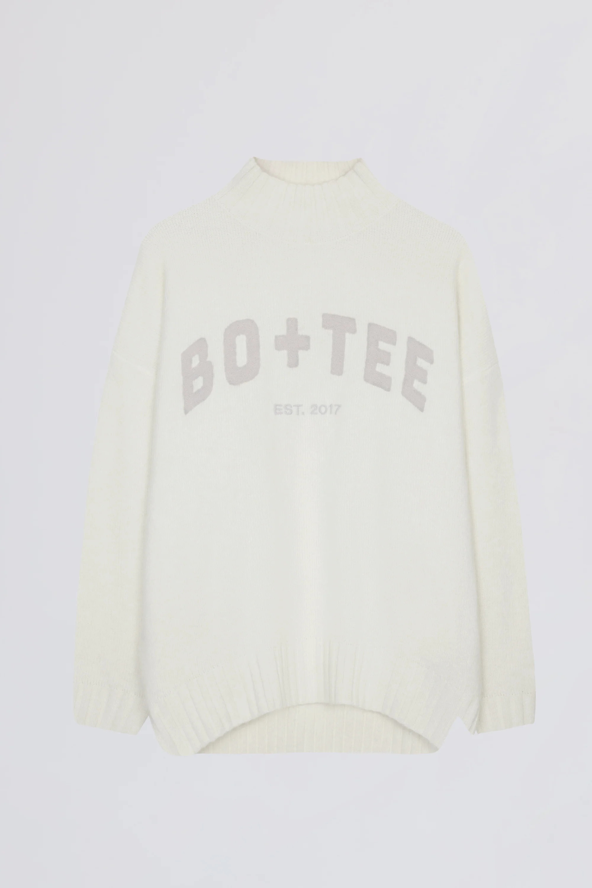 Oversized Knit Jumper in Ivory | Bo+Tee