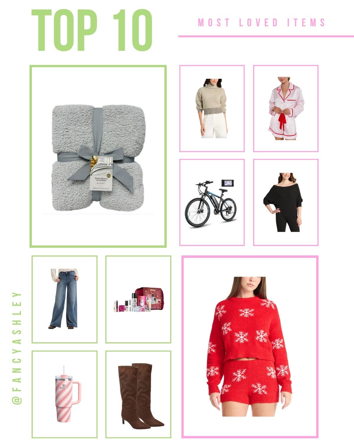 Your most loved from the week! Your faves are in!! Our top two spots went to the one and only Walmart. Our fave blanket from last holiday season is back and is the perfect Barefoot Dreams lookalike - under $20, great gift idea! Also obsessed with the cutest holiday PJs, these are going fast so run don't walk. My Target haul also hit the list - love the striped and off the shoulder sweaters paired with the most fab pair of wide leg jeans. Also have the new holiday Stanley and the best glitz and glam beauty gift from Sephora! Weekly favorites | Walmart blanket | holiday pajamas | Target haul | wide leg jeans | holiday Stanley | gift guide 

#LTKSeasonal #LTKHoliday #LTKGiftGuide