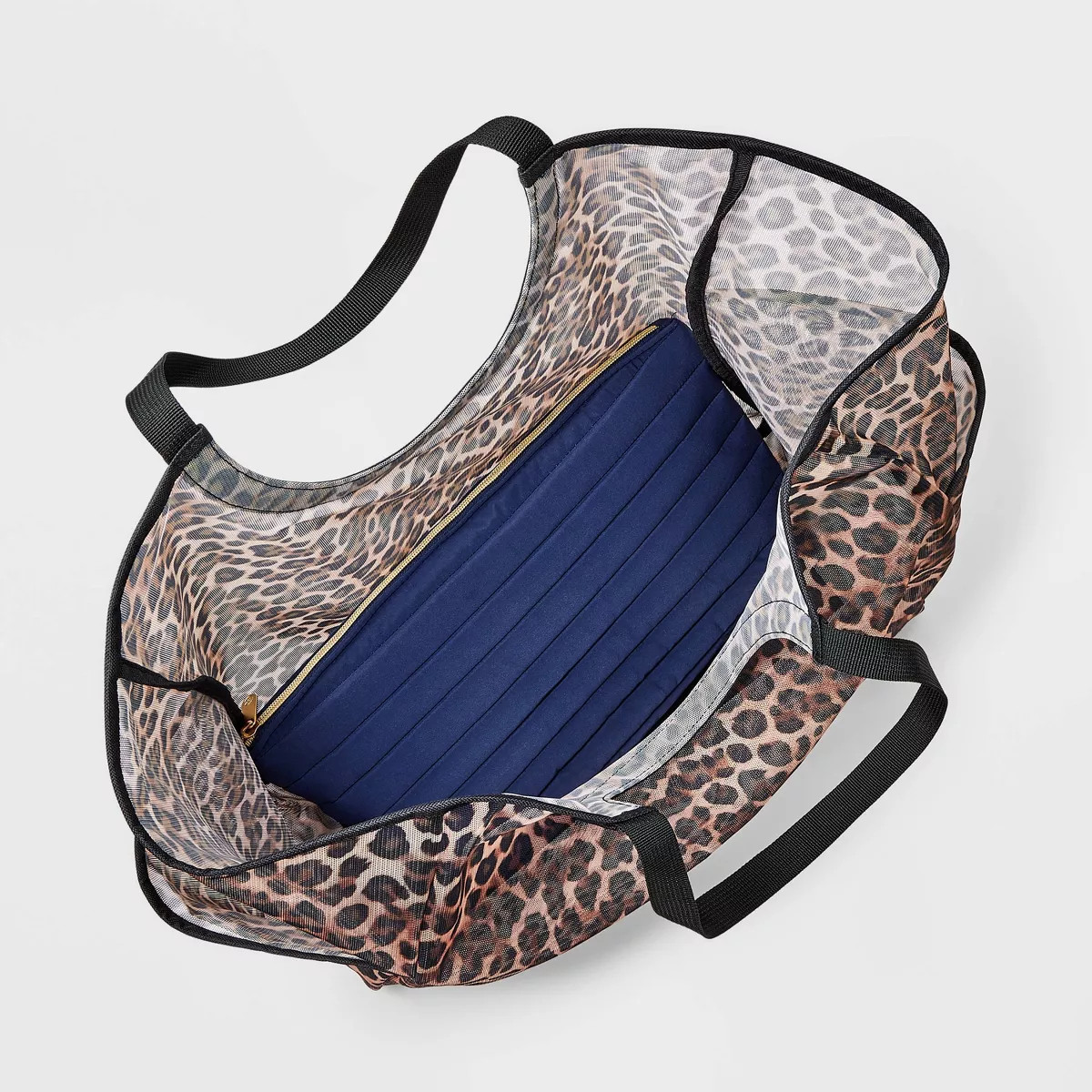 Packable Cut Out Mesh Tote Handbag - Shade & Shore™ Leopard | Target