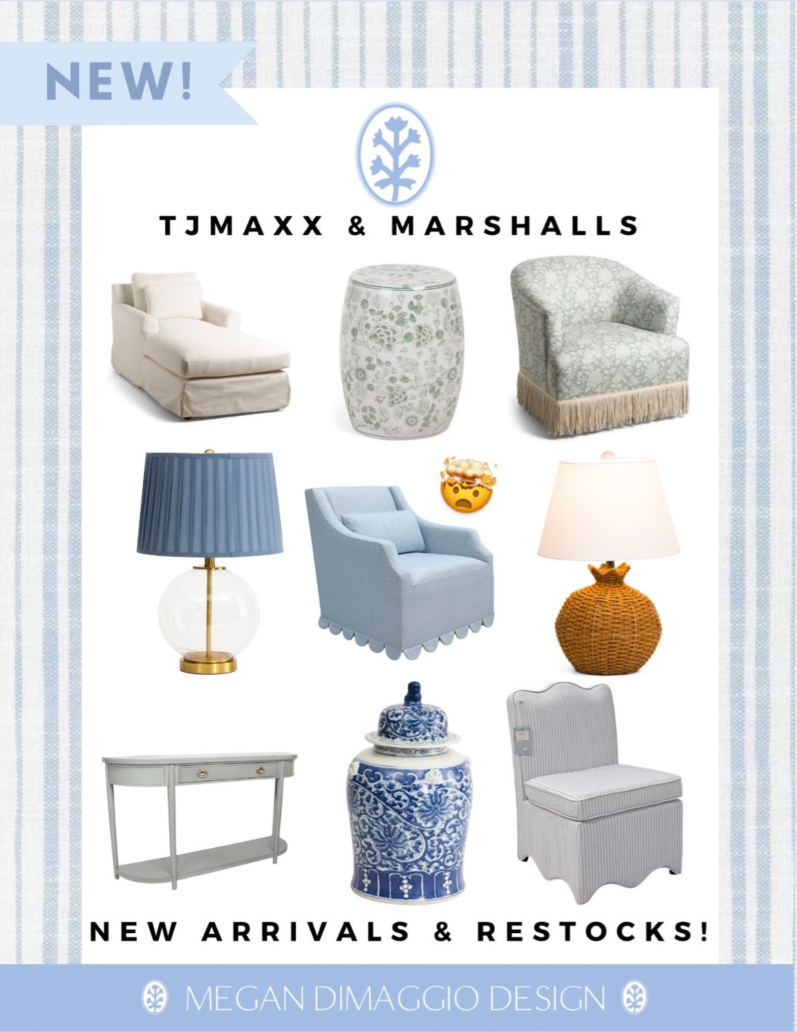 Run!! Tons of new custom looks for WAY less just added online!! 😍 can’t get over this new blue scalloped swivel chair!!

#LTKHome #LTKSaleAlert