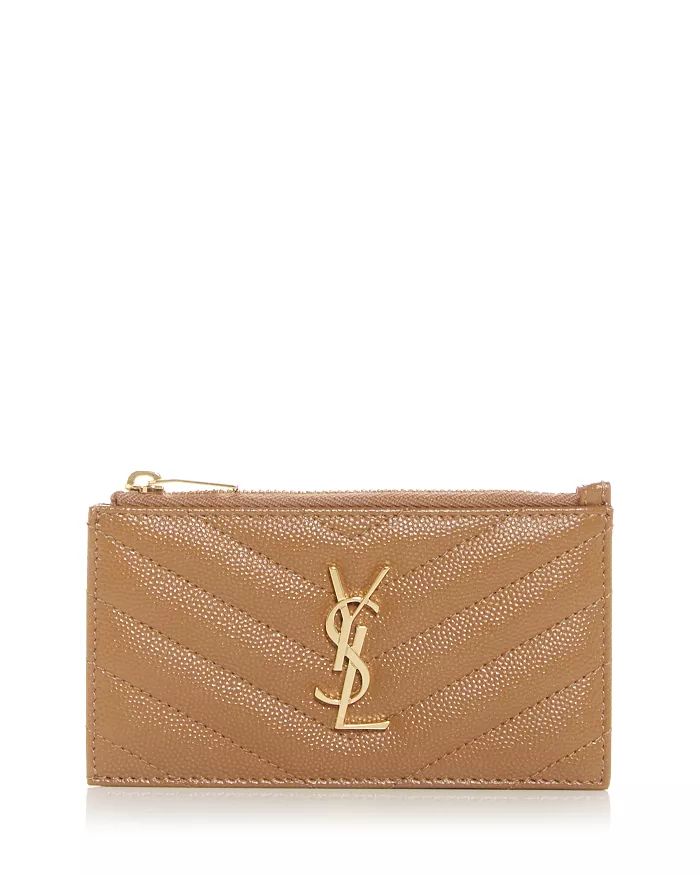 Monogram Fragments Quilted Leather Zip Card Case | Bloomingdale's (US)
