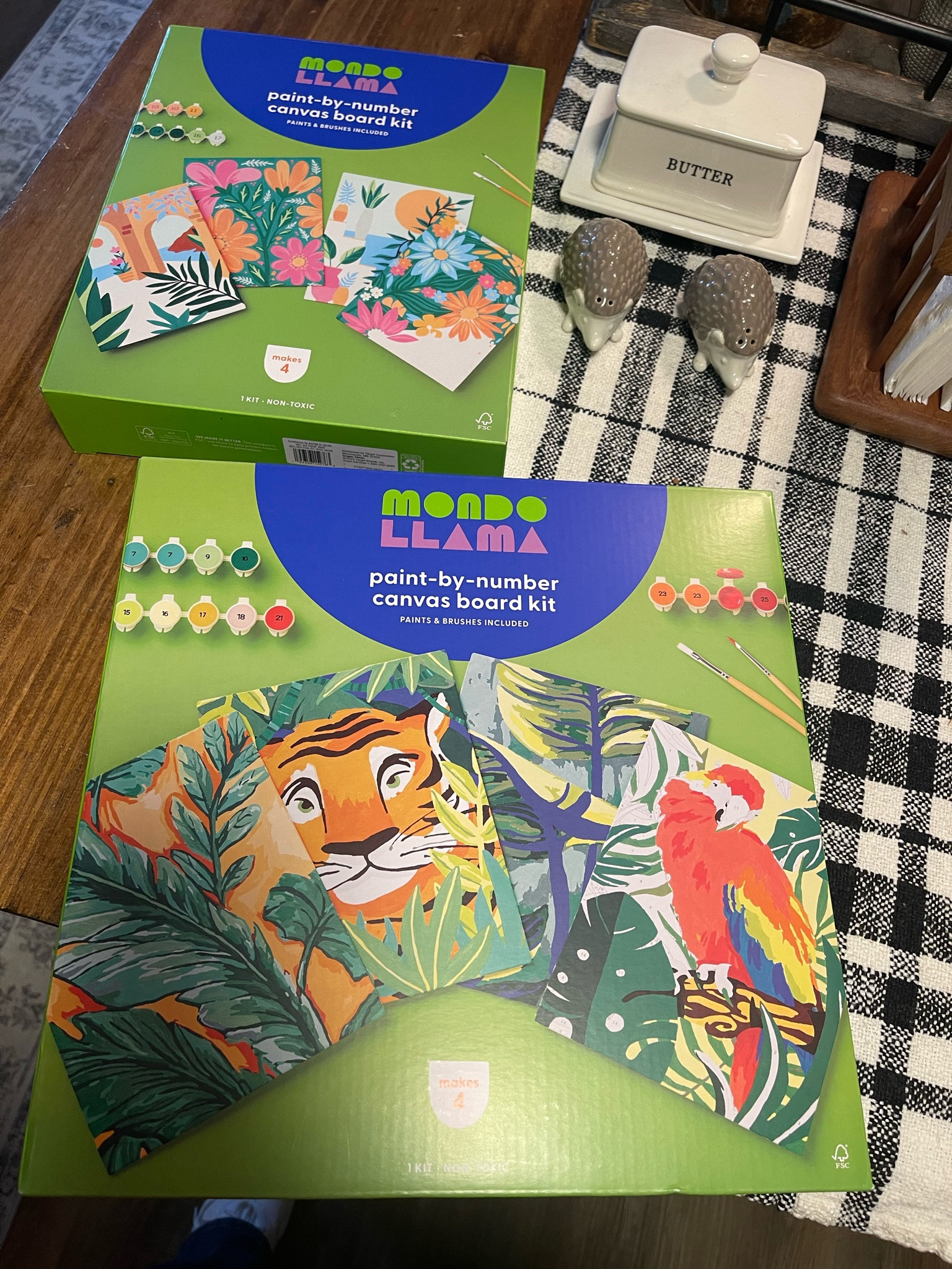 Grabbed these paint by numbers for my niece and I. Some of the spaces are very tiny and detailed but they’re very cute designs!

#LTKfamily #LTKkids