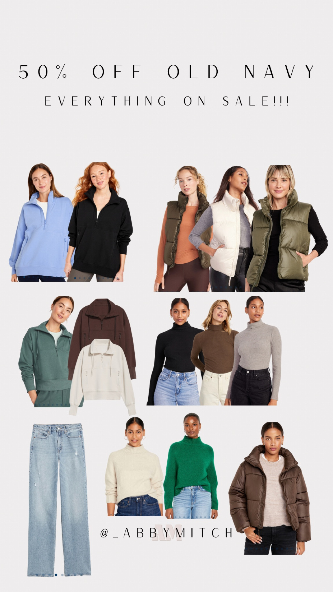 Old navy sale. 50% off sale. Fall fashion. Winter fashion. Athleisure fashion. Athleisure. Fall basics. Winter basics. Puffer coat. Puffer jacket. Puffer vest. Sweaters for fall. Sweaters for winter. Thanksgiving inspo. Thanksgiving fashion. Christmas inspo. Christmas fashion. Old navy finds  

#LTKstyletip #LTKsalealert