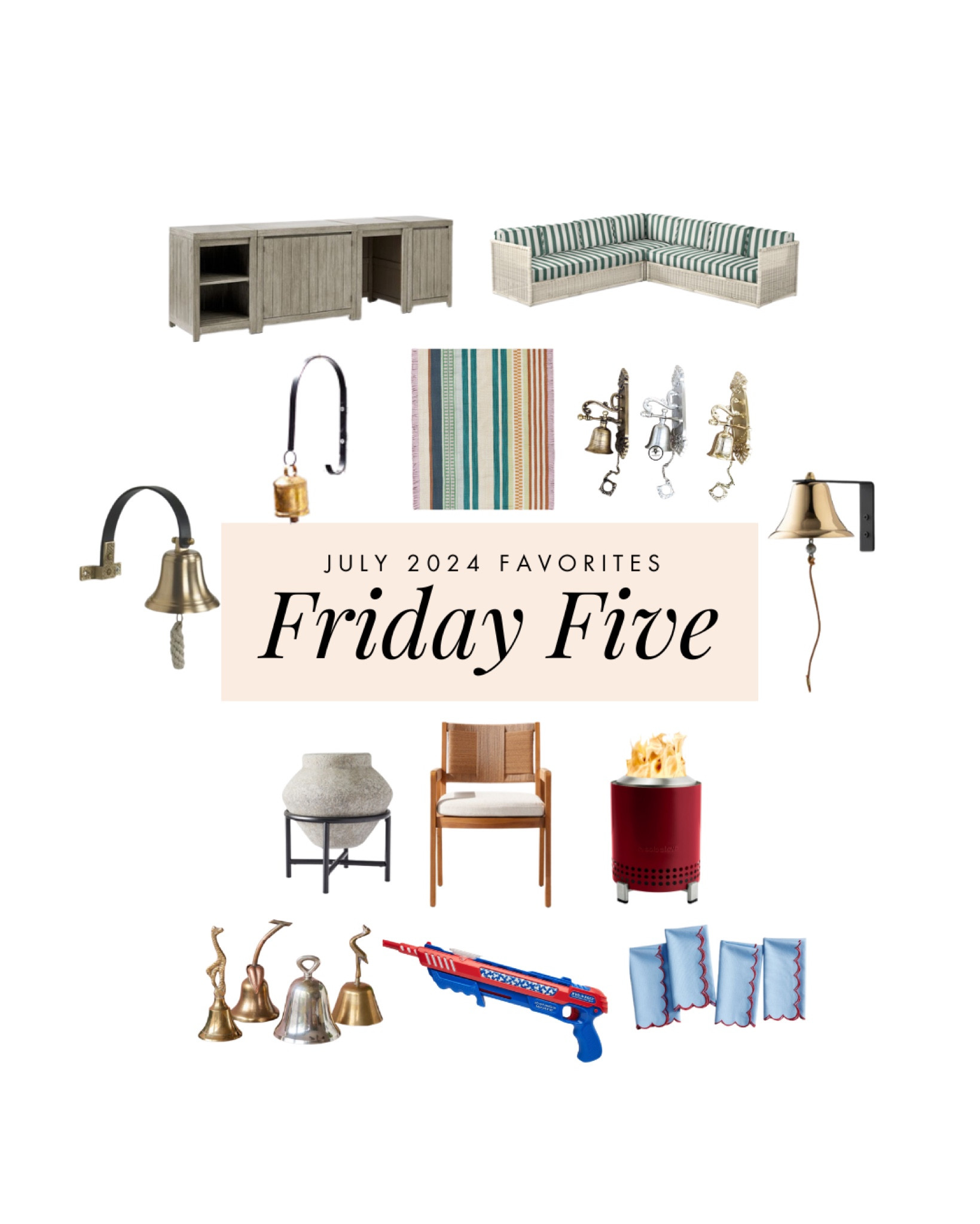 Our favorite items from our July 2024 Friday Five series.

#LTKHome #LTKSeasonal
