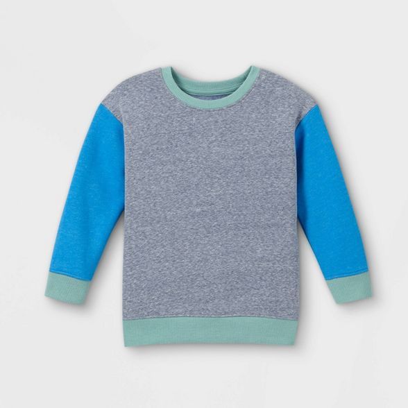 Toddler Boys' Fleece Crew Neck Pullover Sweatshirt - Cat & Jack™ | Target