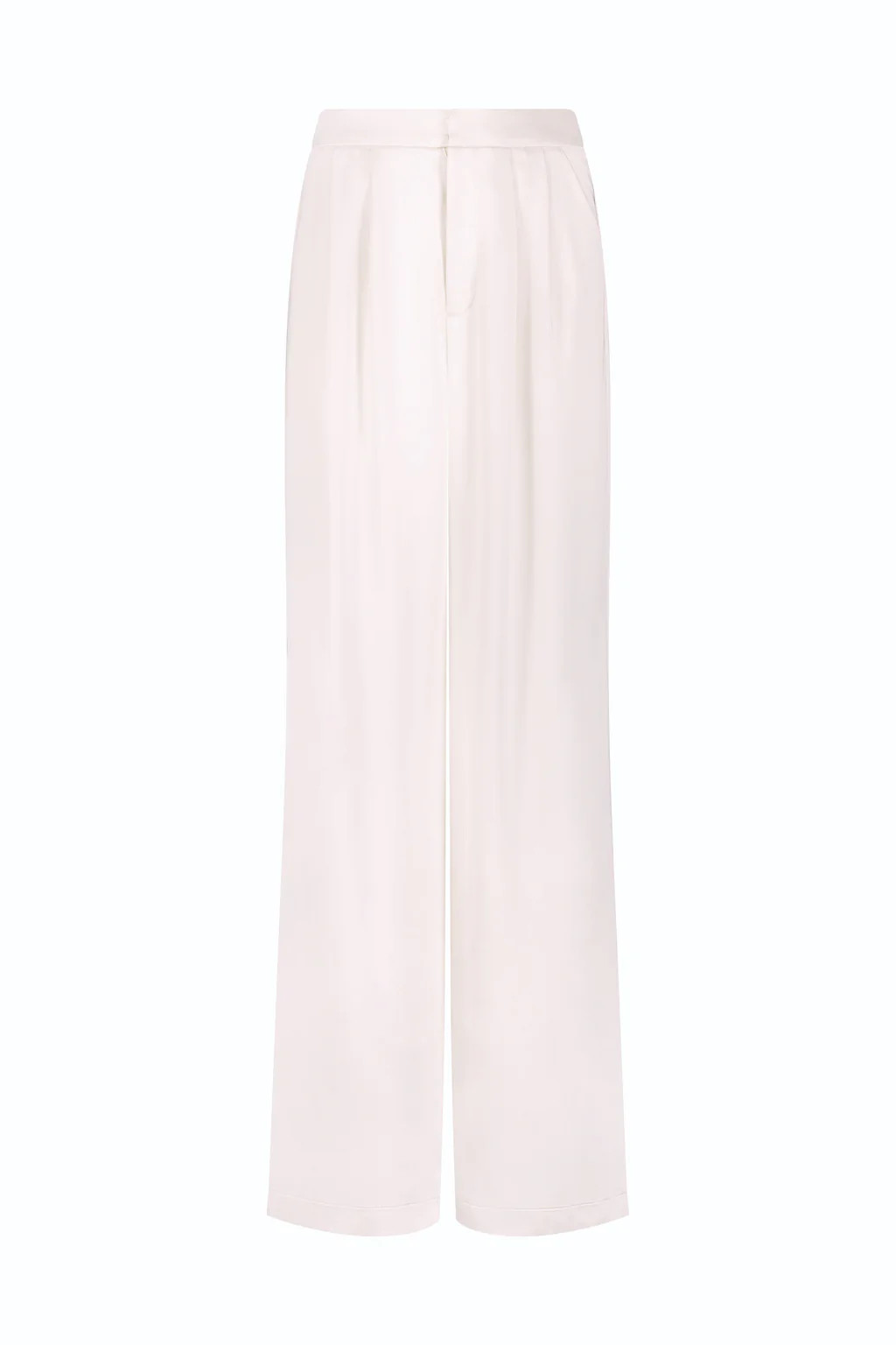 Valentina Satin Pant - Pearl | The Noli Shop