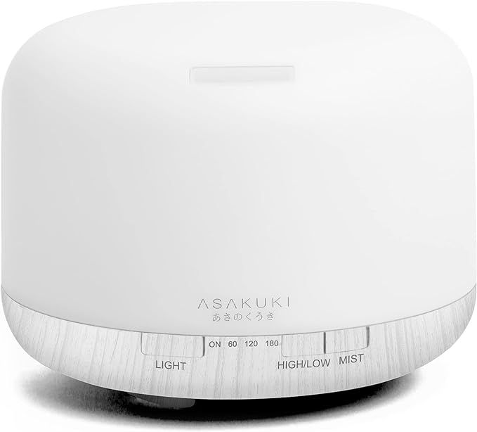 Amazon.com: ASAKUKI 500ml Premium, Essential Oil Diffuser with Remote Control, 5 in 1 Ultrasonic ... | Amazon (US)