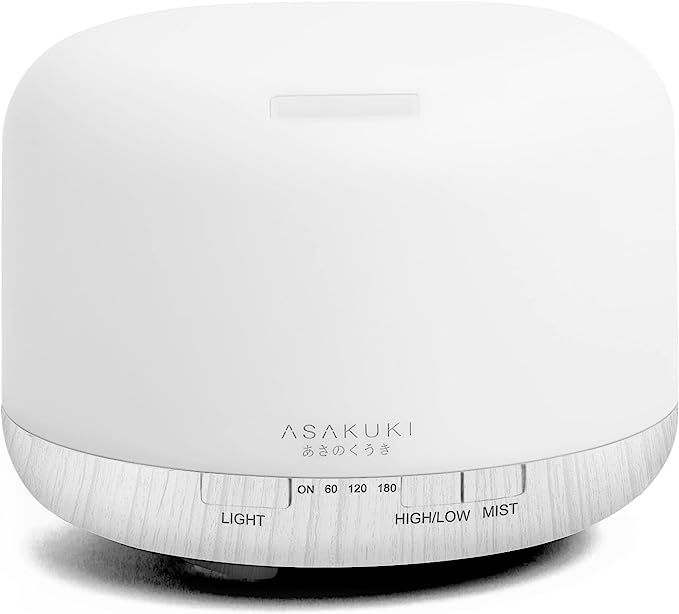 Amazon.com: ASAKUKI 500ml Premium, Essential Oil Diffuser with Remote Control, 5 in 1 Ultrasonic ... | Amazon (US)