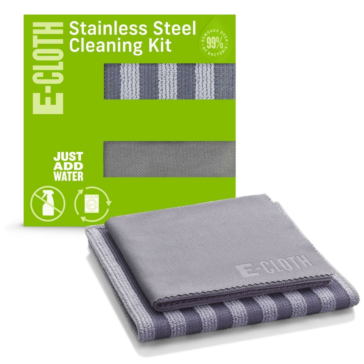 E-Cloth Stainless Steel Microfiber Cleaning Cloth Set - 2ct | Target