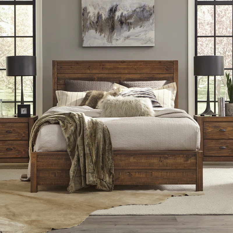 Montauk Solid Wood Panel Bed | Wayfair North America