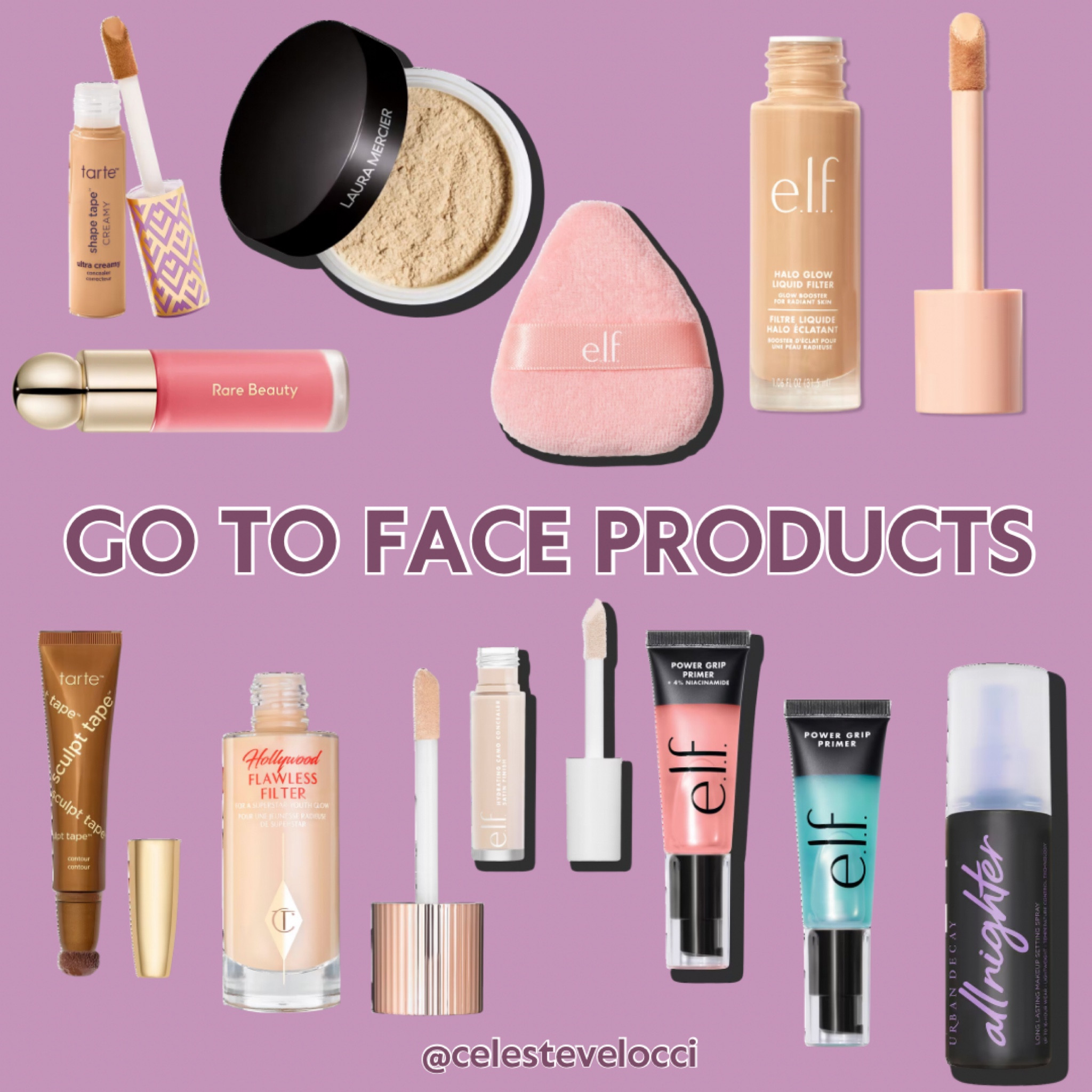 My go to face products! 

Holy grails I’ve been using forever 

#makeup #beautyfinds #beauty #faveproducts #makeupbag 

#LTKFindsUnder50 #LTKFindsUnder100 #LTKBeauty