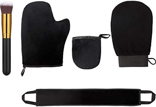 5 Pieces Self Tanning Mitt Applicator Kit, Includes Exfoliating Glove, Tanning Mitt, Mini Face Mi... | Amazon (US)