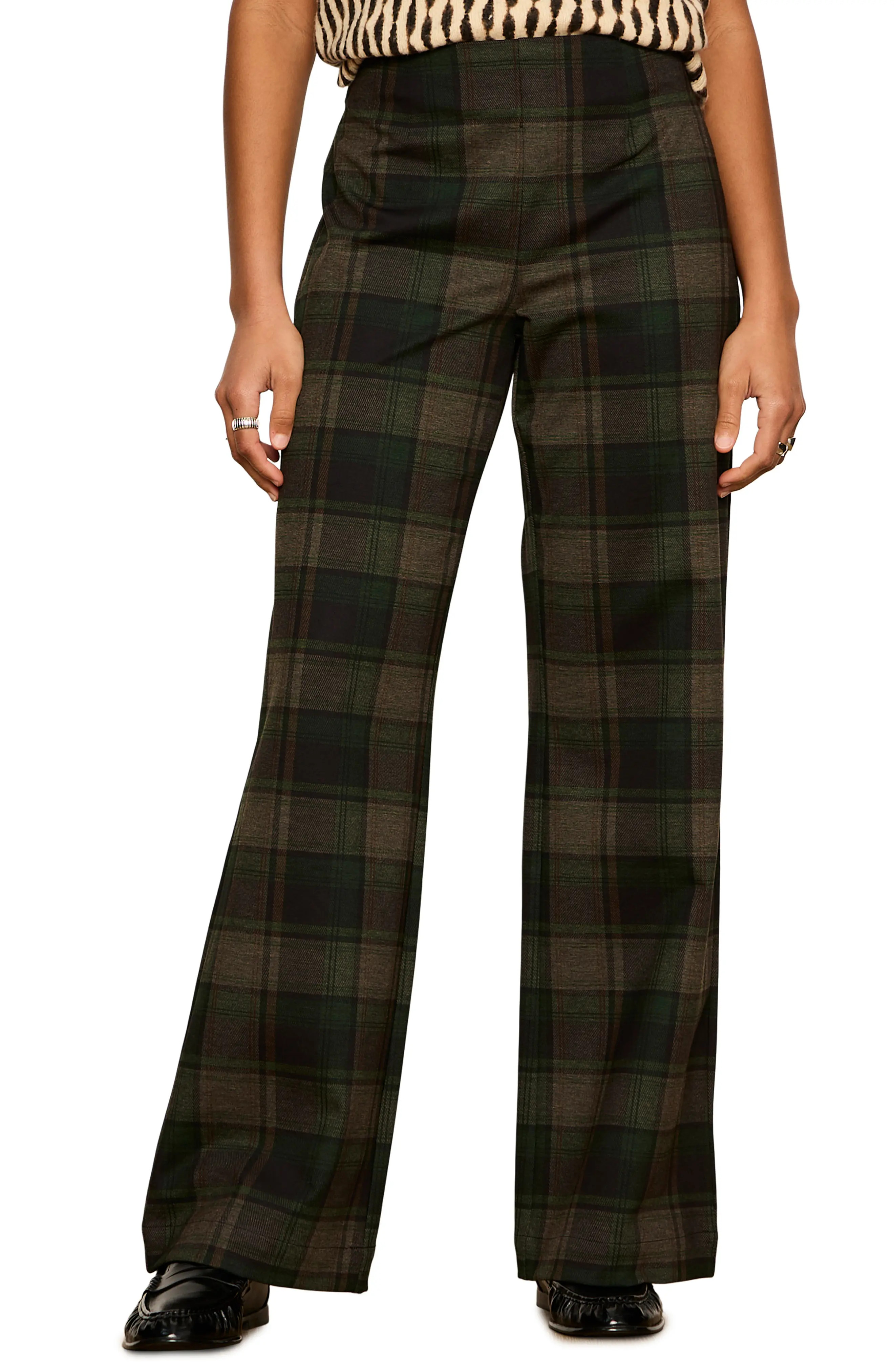 Sanctuary Relay Plaid Pull-On Pants (Women) | Nordstrom | Nordstrom