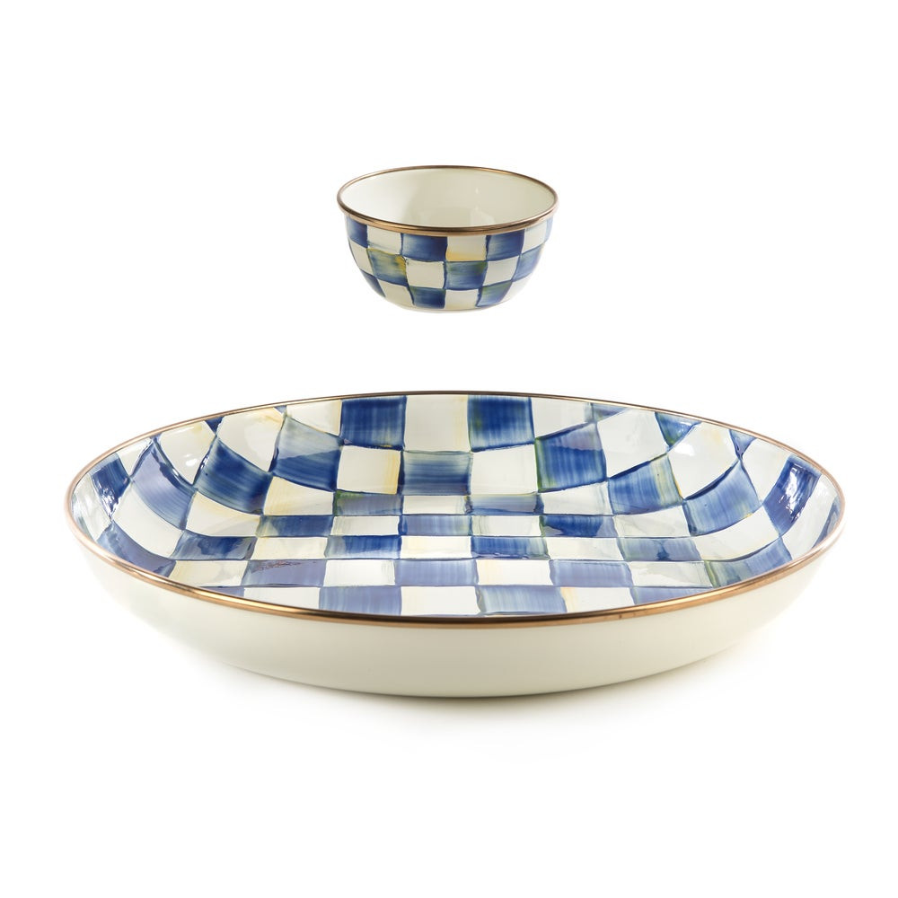 Royal Check Chip & Dip Set | MacKenzie-Childs