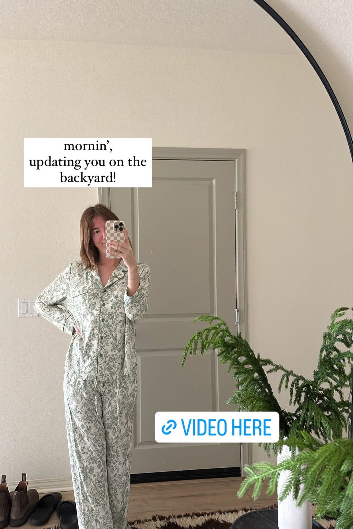 Green bamboo pajamas