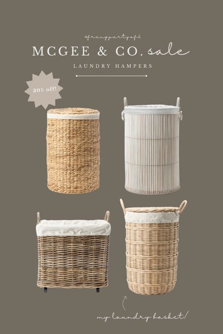 McGee and Co. laundry baskets are 30% off! I have the bottom right and loooove it. So pretty! 

#LTKsalealert #LTKhome #LTKCyberWeek