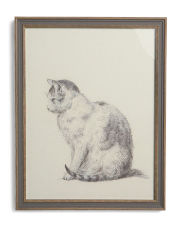 11x14 Sitting Cat Wall Art | TJ Maxx