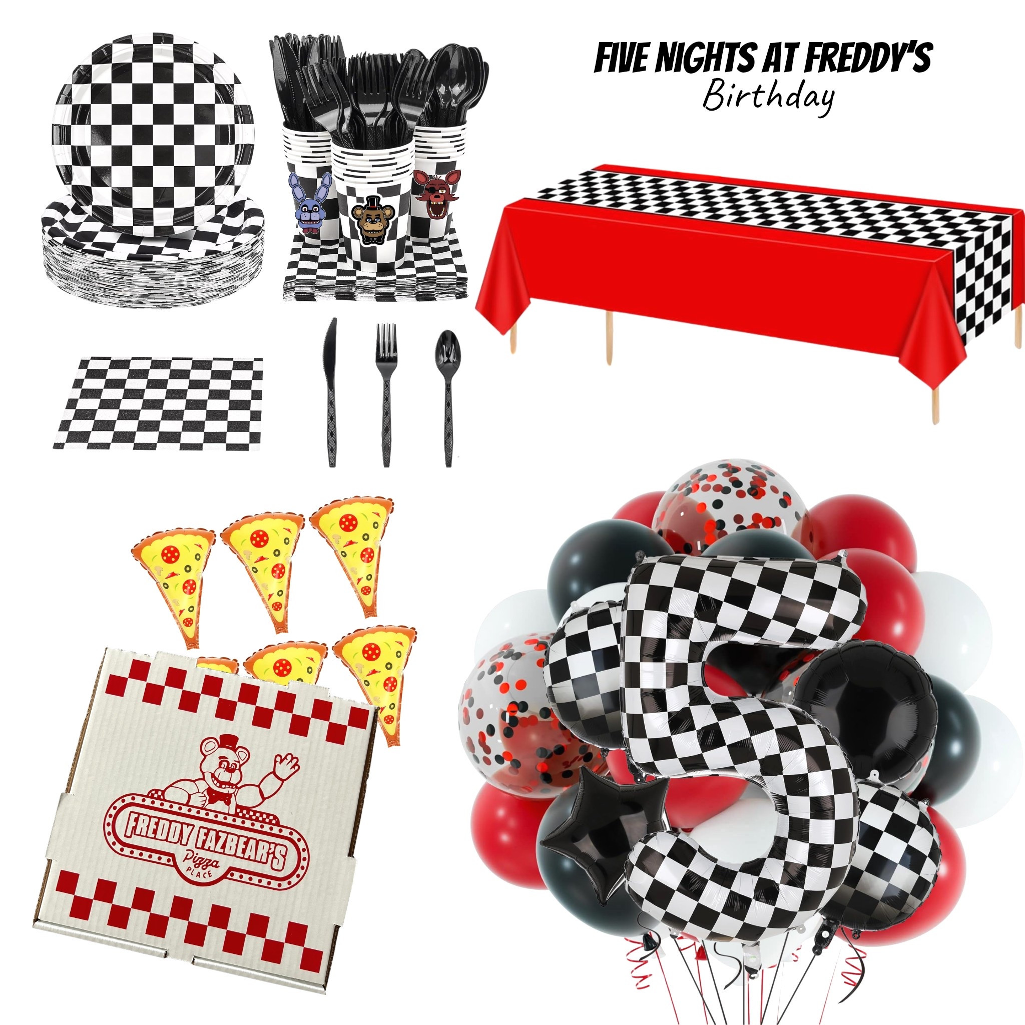 🍕Birthday party planning | Five Nights at Freddy’s | FNAF | pizza | checkered  #LTKparty

#LTKKids