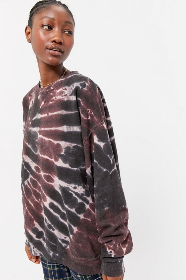 Urban Renewal Recycled Burst Tie-Dye Crew Neck Sweatshirt | Urban Outfitters (US and RoW)