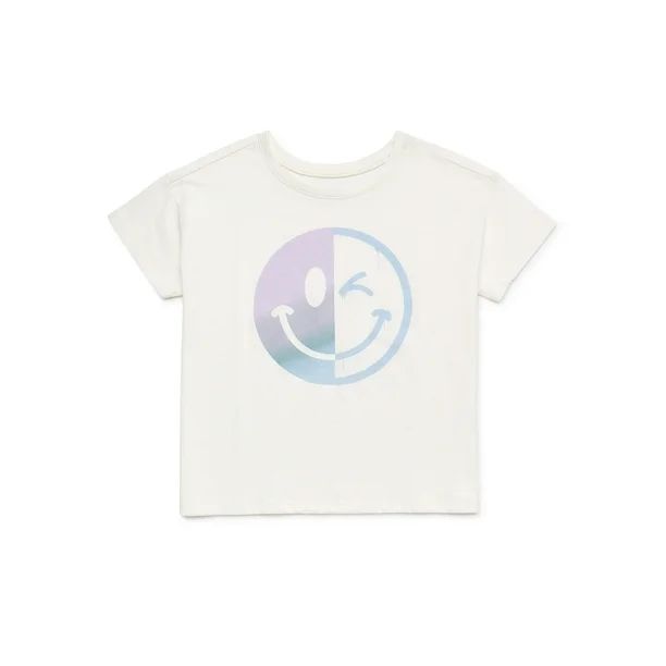 Garanimals Baby and Toddler Girl Short Sleeve Graphic Tee, Sizes 12M-5T - Walmart.com | Walmart (US)