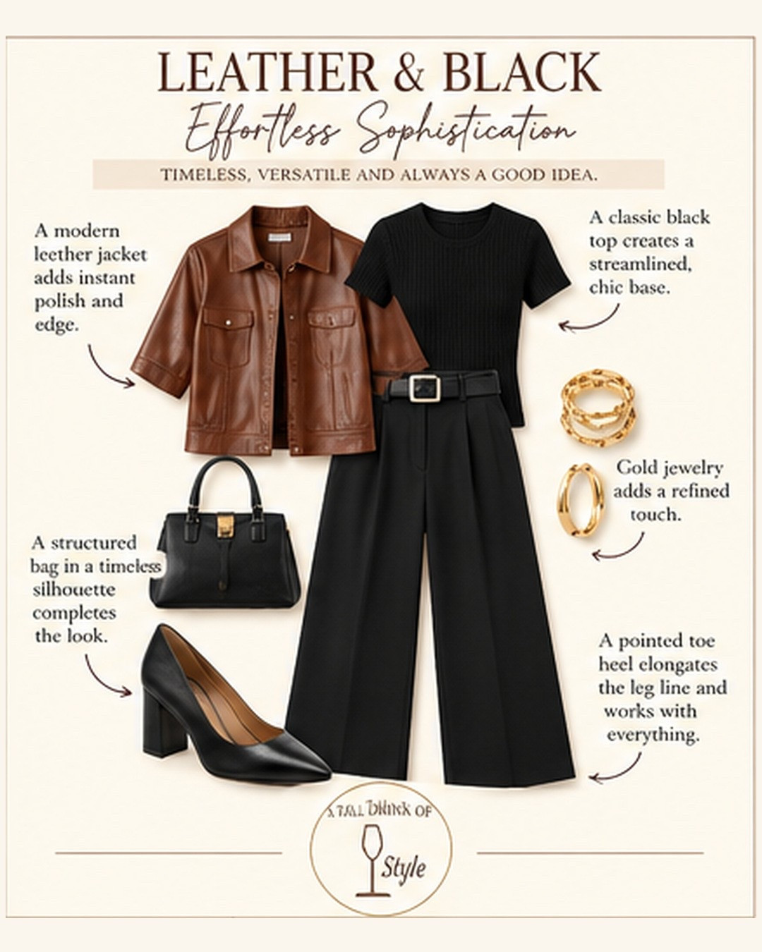 OOTD leather and black