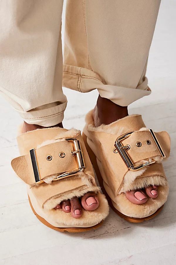 Mellow Shearling Slides | Free People (Global - UK&FR Excluded)