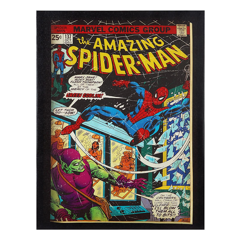 Retro Spiderman Canvas Wall Art, 14x18 | At Home