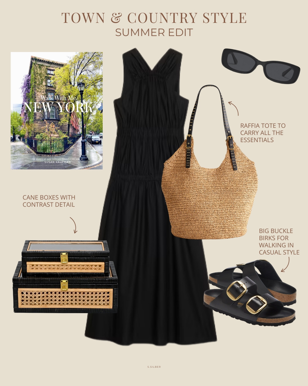 Summer casual with a city chic twist!

what to wear, Banana Republic, Birkenstocks, Amazon home decor, coffee table book, New York City, Madewell, raffia tote, sunglasses, vacation, summer outfit idea, elevated casual, Stefana Silber 

 #LTKSeasonal #LTKFindsUnder100 #LTKStyleTip