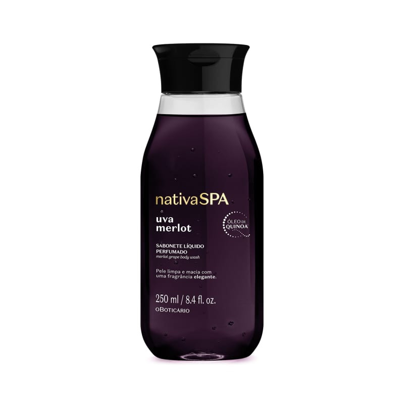 Sabonete Líquido Perfumado Nativa Spa Uva Merlot 250ml | O Boticário | oBoticario (BR)
