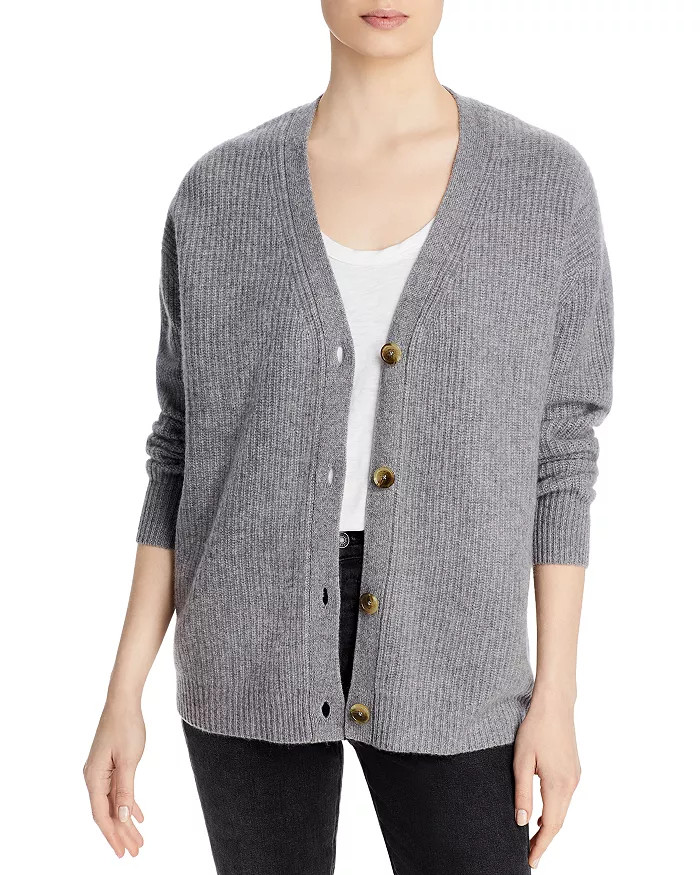 Ribbed Oversized Cashmere Cardigan - 100% Exclusive | Bloomingdale's (US)
