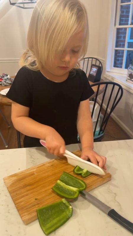 My 2 year old LOVES helping make dinner. These nylon kid safe knives are super cheap and a must have.

Also huge fan of having a bunch of these little wooden bamboo cutting boards for cutting up snacks or little things for meals. 

Follow me on Instagram @sarahrachelfinke 

#cuttingboard #kidknives #kidactivities #children #kids #toysforkids #family #kidstoyseverywhere #giftideas #imaginativeplay #kidstoys #playbasedlearning #babygirl #montessoriathome #kidstoysonline #momlife #toys  #kidsplay #letthembelittle #toyscollection #play #baby #babytoys #kidtoys #montessori #learningthroughplay #educationaltoys #motherhoodunplugged #kidsactivities #kidseducationaltoys #playmatters #playtime #kids ⁣#woodentoys #woodentoysforkids #montessoritoys
#2yearold #2yearoldgifts #1yearold #1yearoldgift #1yearoldgiftguide #2yearoldguide #2 #giftsforkids #toys #2yearoldtoys #toddler #toddlertoys 


#LTKkids #LTKfamily #LTKhome