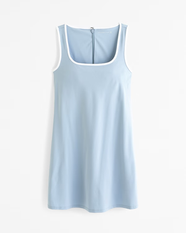 Women's Squareneck Traveler Mini Dress | Women's Dresses & Jumpsuits | Abercrombie.com | Abercrombie & Fitch (US)