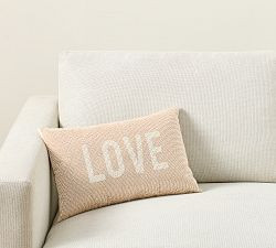 Love Beaded Lumbar Pillow | Pottery Barn (US)