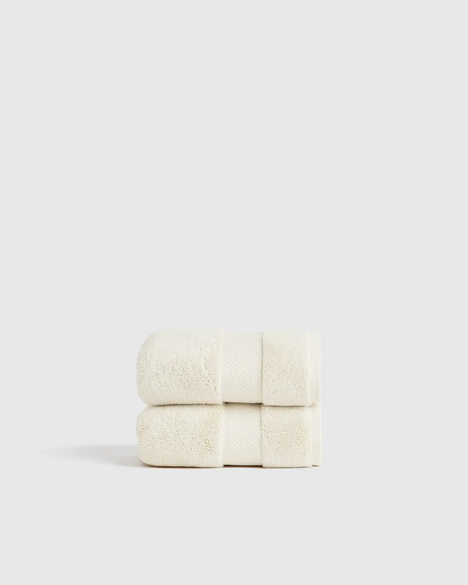 Turkish Ultra Luxe Plush Hand Towel (Set of 2) in Ivory | Quince