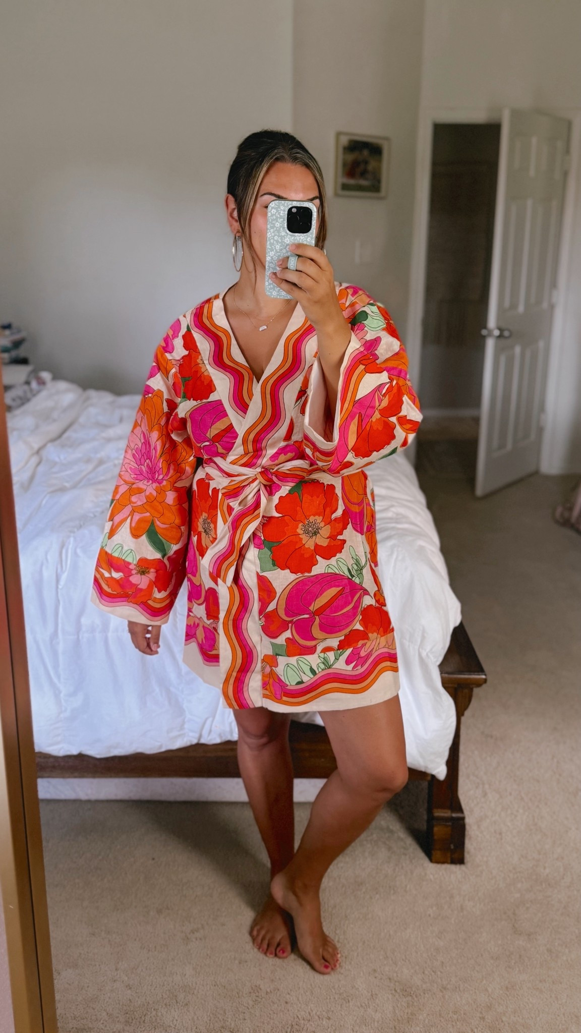 Wearing a large in this summer dress 

#LTKMidsize #LTKOver40