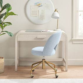 Clio Rounded Writing Desk (40") | Pottery Barn Teen