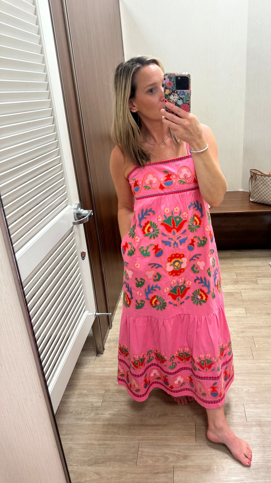 Obsessed with this feminine + flattering floral midi moment! The J. Marie Landon Midi Dress is perfect for spring weddings, Easter brunch, or a weekend getaway. Love the ruffle sleeves, smocked bodice, and soft pastel print—so chic and timeless. Styling this beauty with neutral heels and a straw bag for the ultimate spring outfit! #SpringStyle #MidiDress #FloralDress #LTKSpring #LTKStyle #SpringOutfitInspo #WeddingGuestDress #PastelDress #RuffleDress #SmockedDress #FeminineStyle #ChicSpringLook #WomensFashion #OOTD

#LTKSeasonal