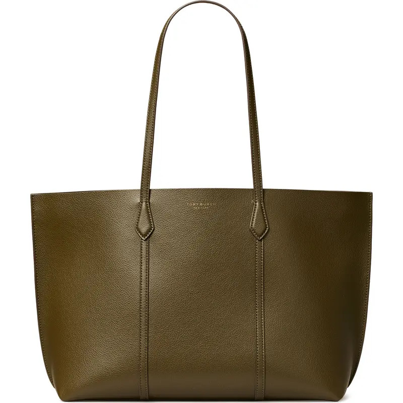 Tory Burch Perry Triple Compartment Leather Tote in Black at Nordstrom | Nordstrom