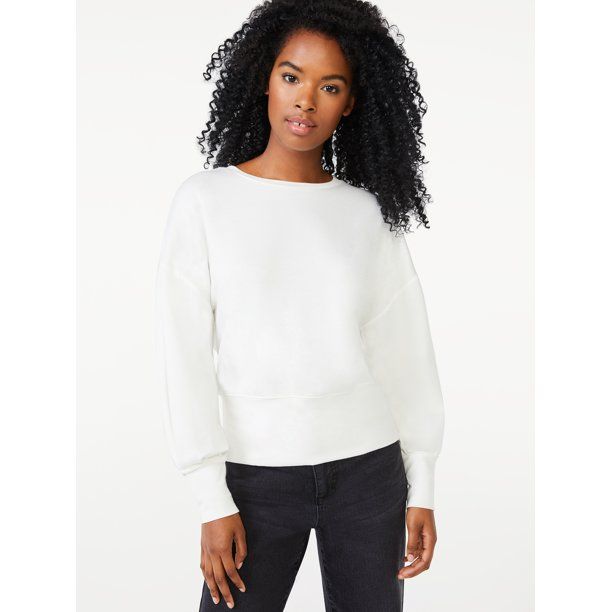 Scoop Women's Fleece Knit Sweatshirt | Walmart (US)