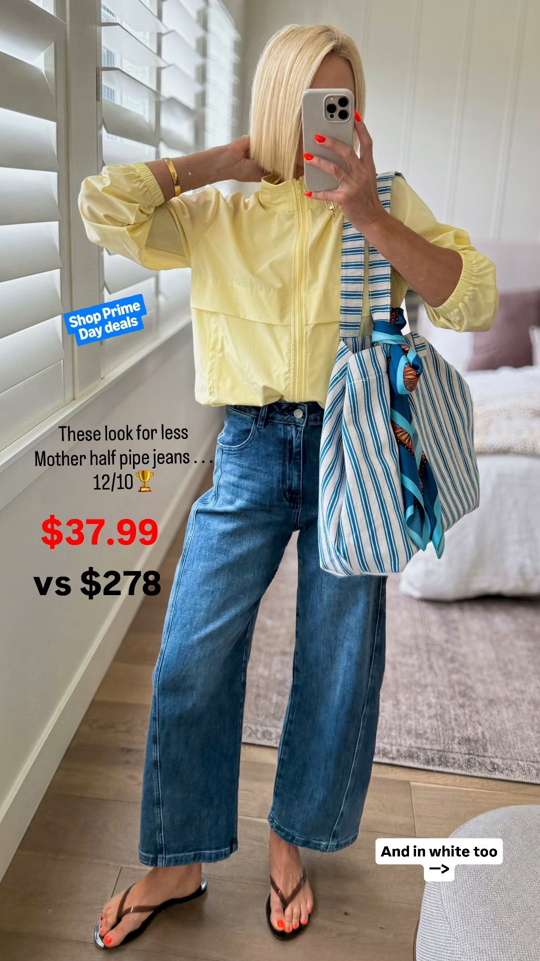 Prime day deal: $38 versus $278.
These JEANA are Easily one the best look for less finds, ever! I have them in white too. Fit tts

#LTKmomlife #LTKSaleAlert #LTKOver40