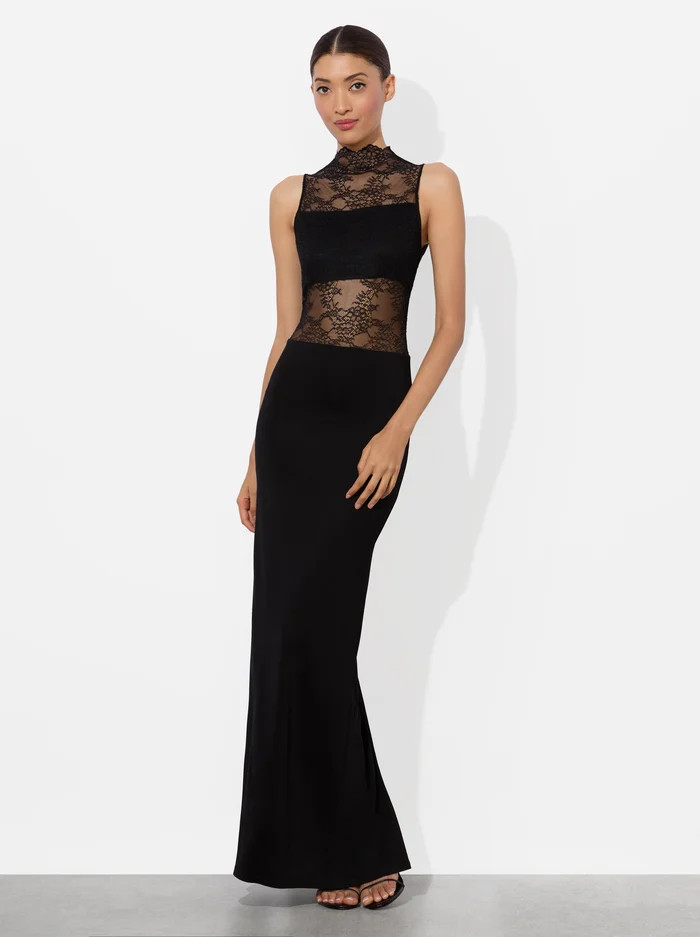 NICHOL LACE MAXI DRESS | Alice + Olivia