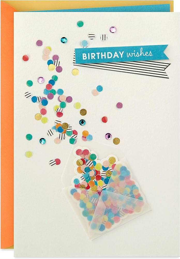 Hallmark Birthday Card (Envelope with Confetti) | Amazon (US)