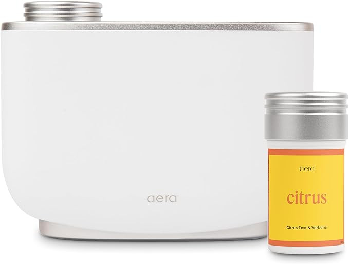 Aera Waterless Plug-in Essential Oil Diffuser for Large Rooms + Citrus Fragrance Capsule – Wi-F... | Amazon (US)