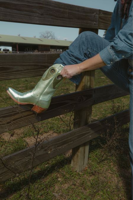 Miron Crosby boots // western boots // metallic // rodeo 

#LTKshoecrush #LTKstyletip #LTKSeasonal